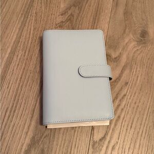 Blue Budget Binder Cash Stuffing Wallet w/ Zipper Envelopes & Budget Sheets A6